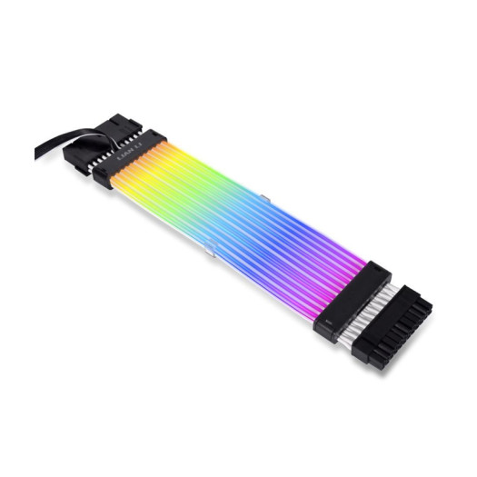 LIAN LI STRIMER PLUS V2 24 Pin Addressable RGB Power Extension Cable . Strimer L-connect 3.0 Controller Included - Strimer Plus V2 24 Pin